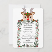 Reindeer Christmas Card Feiertagskarte (Vorderseite)