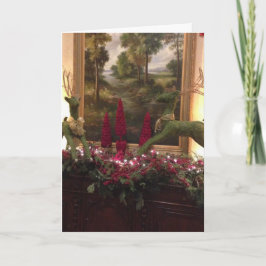 Reindeer Christmas Card Feiertagskarte