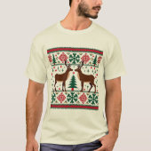 Reindeer Christmas Cheer T-Shirt (Vorderseite)
