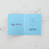 Reindeer Christmas Feiertagskarte (Innenseite)