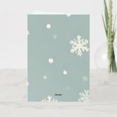 Reindeer Christmas Feiertagskarte (Rückseite)