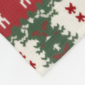 Reindeer Christmas Fleece Blanket (Ecke)