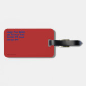 Reindeer Christmas Gepäckanhänger (Rückseite horizontal)