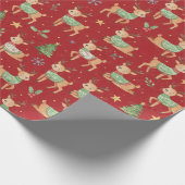 Reindeer, Christmas Geschenkpapier (Ecke)