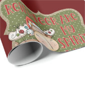 Reindeer Christmas Holiday Geschenkpapier (Rolleneckpunkt)