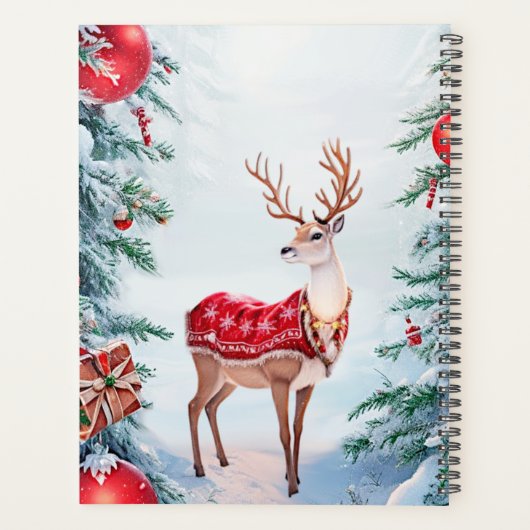 Reindeer Christmas Holiday Planer (Rückseite)