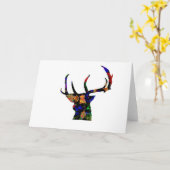 Reindeer Christmas  Karte (Gelbe Blume)