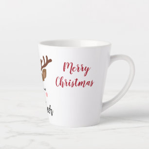 Reindeer Christmas Latte Tasse