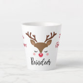 Reindeer Christmas Latte Tasse (Vorderseite)