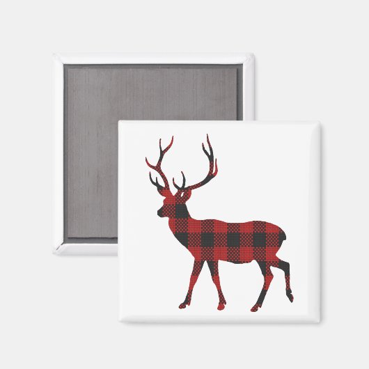 Reindeer Christmas Magnet (Vorderseite/Rückseite)