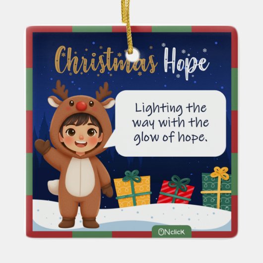 Reindeer Christmas Ornament (Vorderseite)