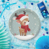 Reindeer Christmas Pappteller (Party)