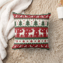 Reindeer Christmas Pillow Kissen