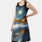 Reindeer Christmas Sleigh Holiday Apron Schürze (InSitu)