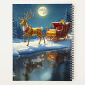 Reindeer Christmas Sleigh Holiday Planner Planer (Rückseite)