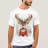 Reindeer Christmas T-Shirt For Festive Holiday (Vorderseite)