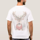 Reindeer Christmas T-Shirt For Festive Holiday (Rückseite)