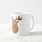 Reindeer Christmas T - Shirt Kaffeetasse (VorderseiteRechts)
