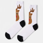 Reindeer Christmas T - Shirt Socken (Linkes Detail)