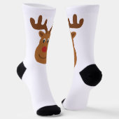 Reindeer Christmas T - Shirt Socken (Gewinkelt)
