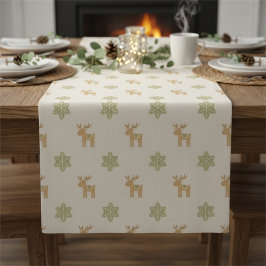 Reindeer Christmas Table Runner Holiday Kurzer Tischläufer