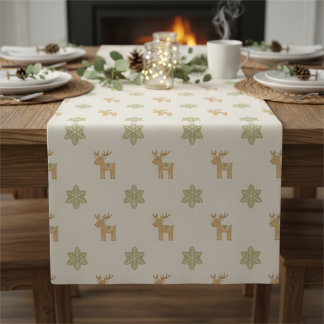 Reindeer Christmas Table Runner Holiday Kurzer Tischläufer