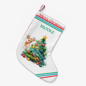 REINDEER/CHRISTMAS TREE STRUMPF KLEINER WEIHNACHTSSTRUMPF (Vorderansicht (hängend))