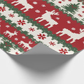 Reindeer Christmas Wrap Geschenkpapier (Ecke)