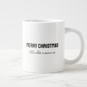 Reindeer coffee mugs cartoon cute typography Jumbo-Tasse (Rechts)