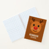 Reindeer College Notebook Graph – Cute Christmas Notizblock (Innenseite)