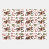 Reindeer cute floral mug geschenkpapier set (Vorderseite 2)