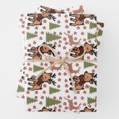 Reindeer cute floral mug geschenkpapier set (Beispiel)