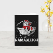 Reindeer des Weihnachtsmanns in Namasleigh Karte (Gelbe Blume)