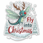 Reindeer Dragonfly Aufkleber (Vorderseite)