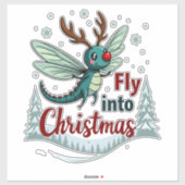 Reindeer Dragonfly Aufkleber (Blatt)