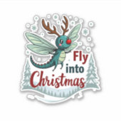 Reindeer Dragonfly Aufkleber (Vorderseite)