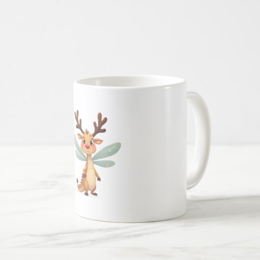 Reindeer Dragonfly Kaffeetasse (VorderseiteRechts)