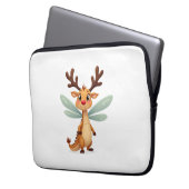 Reindeer Dragonfly Laptopschutzhülle (Vorderseite Links)