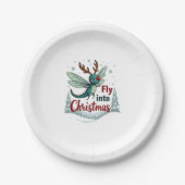 Reindeer Dragonfly Pappteller (Vorderseite)