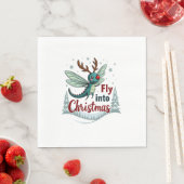 Reindeer Dragonfly Serviette (Beispiel)
