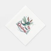 Reindeer Dragonfly Serviette (Ecke)