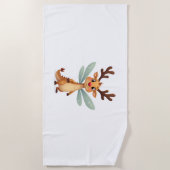 Reindeer Dragonfly Strandtuch (Vorderseite)