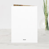 Reindeer druckt Weihnachtskarte Feiertagskarte (Rückseite)