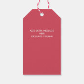 REINDEER EXPRESS SONDERLIEFERUNG GESCHENKANHÄNGER (Rückseite)