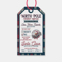 Reindeer Express Weihnachtsmann Kariert Weihnachte