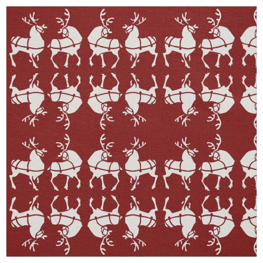 Reindeer Fabric Christmas Deers Fabrics Custom Stoff (Muster)