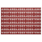 Reindeer Fabric Christmas Deers Fabrics Custom Stoff (Fat Quarter (45,7 x 55,9 cm))