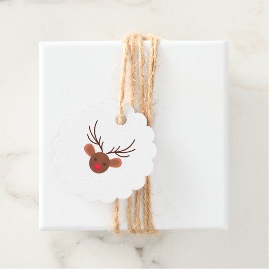 Reindeer Favor Tags Geschenkanhänger (Beispiel)