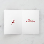 Reindeer Feiertagskarte (Innenseite)