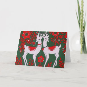 Reindeer Feiertagskarte